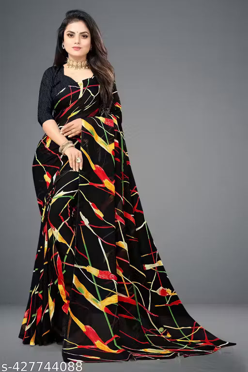 Bollywood Style Floral Georgette Saree