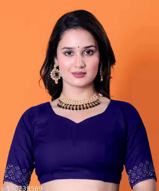Elegant Georgette Saree with Hotfix Stones