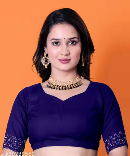 Elegant Georgette Saree with Hotfix Stones