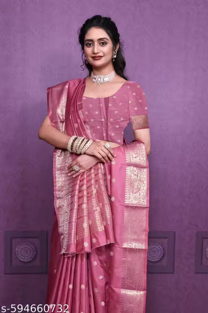 Premium Banarasi Super Silk Saree with Blouse