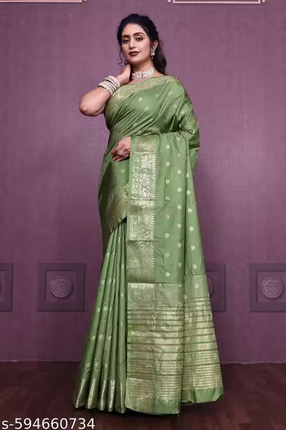 Premium Banarasi Super Silk Saree with Blouse