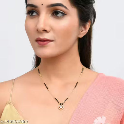 Jueri Princess Cut American Diamond Premium Mangalsutra For women and girls