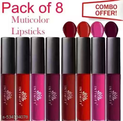 Lipstick Multicolor/ MatteLiquid/ Combo Of Shade Lipstick, Lipstick Pack of 8