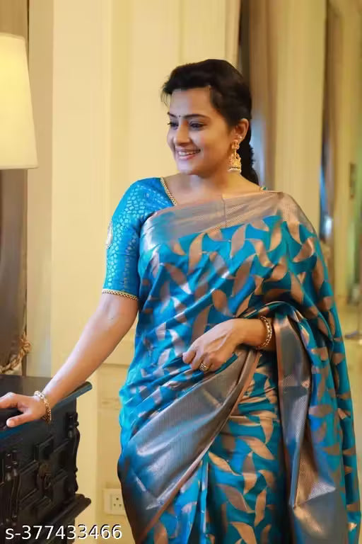 Firogi Butterfly Kanjeevaram Silk Saree with Blouse