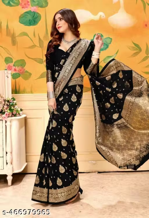 Wonderful Designer Banarasi Silk Zari Woven Saree For Woman
