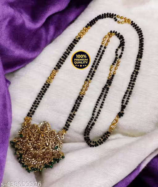 Pendent with two line fancy 24 Inch mangalsutra for Women's & Girls