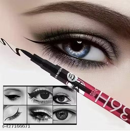 18 color Shades Eyeshadow Palate With 5 in 1 makeup Brush And 36H Eyeliner