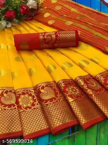 Elegant Banarasi Silk Saree with Blouse