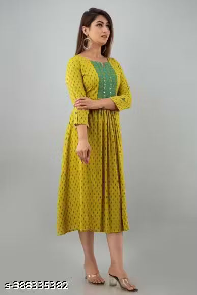 New Trendy Printed And Embroidery Kurti