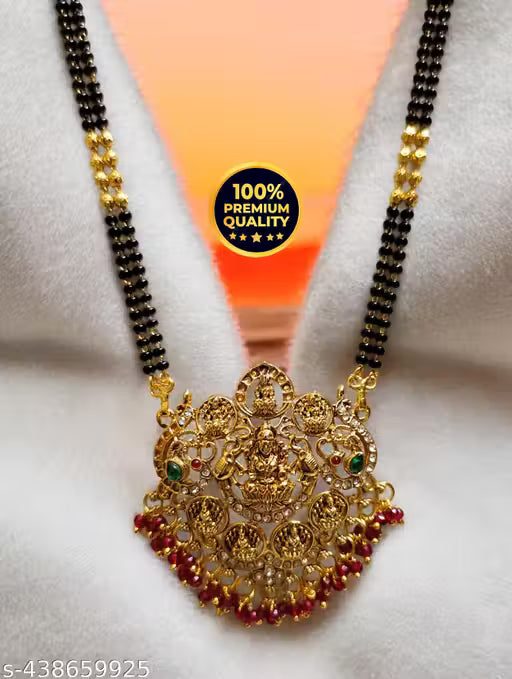 Pendent with two line fancy 24 Inch mangalsutra for Women's & Girls