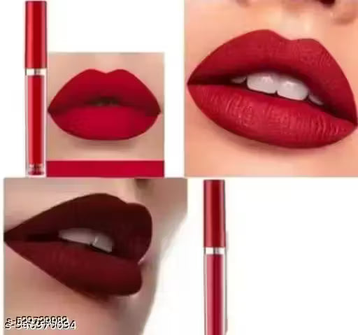 Lipstick Waterproof Matte Me Red/Mahroon