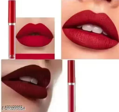 Lipstick Waterproof Matte Me Red/Mahroon