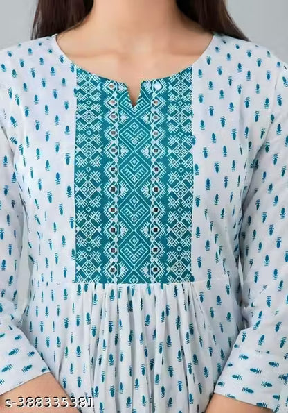 New Trendy Printed And Embroidery Kurti