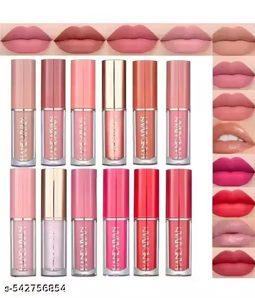 Handiyan lipsticks set of 12 pcs smudged proof lipsticks