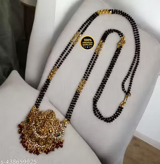 Pendent with two line fancy 24 Inch mangalsutra for Women's & Girls