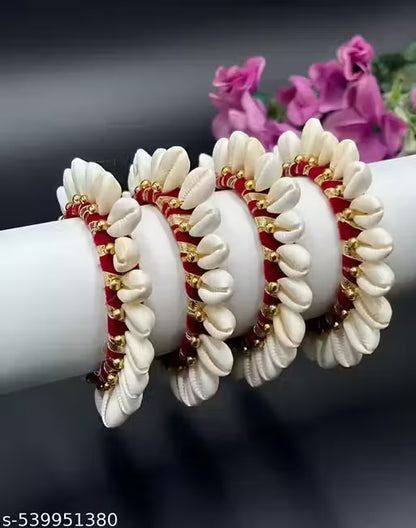 Latest trending combo pack of 4 kodi red bangles