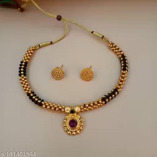 Beautiful Gold Plated Women jewellery set