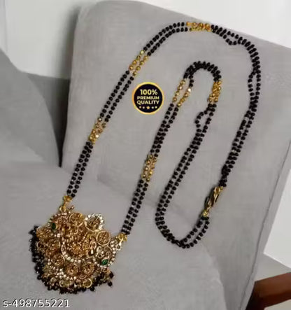 Pendent with two line fancy 24 Inch mangalsutra for Women's & Girls