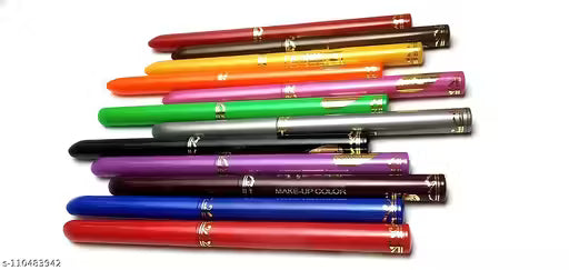 Zqugi The Premiers Waterproof Multi Color Eye & Lip Liner Long-lasting (Pack of 12)