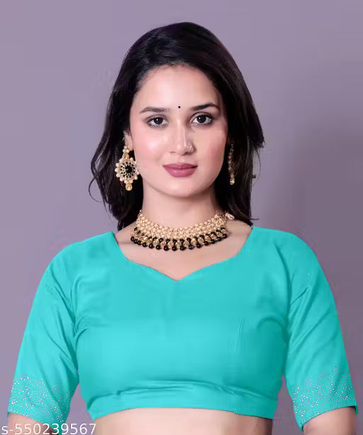 Premium Festival Georgette Saree with Hotfix Stones