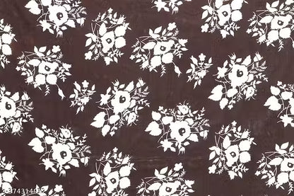 Party Wear Bollywood Style Floral Printed Saree with Unstitch Blouse Piece