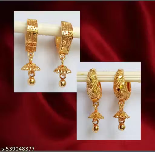 Combo of Micro Gold Plated Earrings for Women