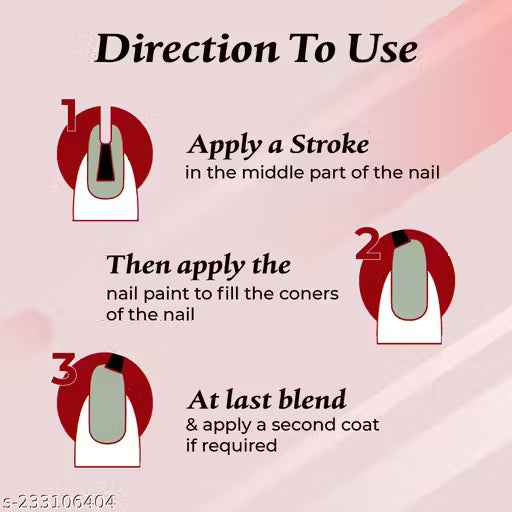 Ellicia 6-Piece Nail Polish Set – High-Quality, Nail Paint