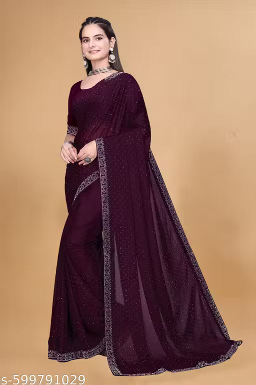 New Collection With Blouse And Premium Quality Saree