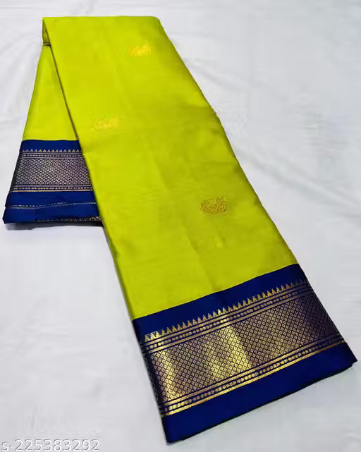 Paithani Cotton silk saree peacock butti latest Paithani saree